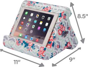 img 2 attached to Flippy iPad Tablet Stand - Multi-Angle Portable Lap Pillow for Home, Work &amp; 📱 Travel - Three Viewing Angles for All iPads, Tablets &amp; Books - Damask Me Again