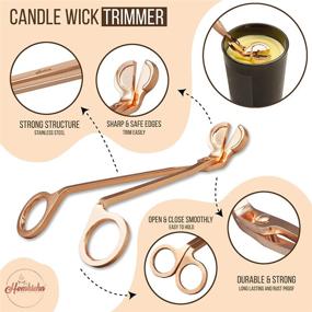 img 2 attached to Homkichn Candle Wick Trimmer Set