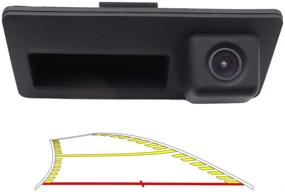 img 4 attached to Enhanced Vehicle Backup Camera with Intelligent Trajectory Moving Guide Line for Audi A4L A5 A3 Q3 Q5 RS6, VW Passat Tiguan Jetta Sharan Touareg Lavida Skoda: Car Rear View Trunk Handle Camera