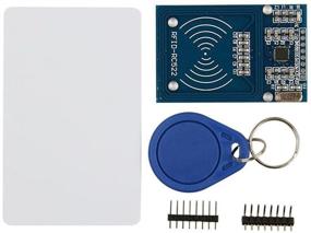 img 4 attached to 🔑 Замок HiLetgo RFID Kit: Mifare RC522 RF IC Считывающий модуль карты + S50 Пустая карта + Ключевое кольцо для Arduino Raspberry Pi - Набор высококачественного стартера RFID