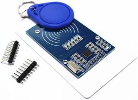 img 2 attached to 🔑 Замок HiLetgo RFID Kit: Mifare RC522 RF IC Считывающий модуль карты + S50 Пустая карта + Ключевое кольцо для Arduino Raspberry Pi - Набор высококачественного стартера RFID