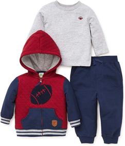 img 1 attached to 👦 Little Me Boys' Toddler Jogger Outfit