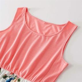 img 1 attached to IFFEI Matching Sleeveless Daughter Pink White