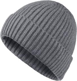 img 4 attached to 🧢 Warm and Stylish Chalier Winter Hats for Men - Wool Knit Slouchy Beanie Hats