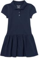 👗 childrens place toddler uniform sleeve girls' dresses - stylish & comfortable clothing for uniforms logo