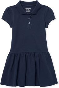 img 4 attached to 👗 Childrens Place Toddler Uniform Sleeve Girls' Dresses - Stylish & Comfortable Clothing for Uniforms