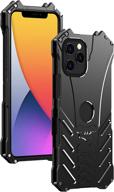 hikerclub bat shape iphone 11 pro max metal case - aluminum military grade full body protective cover with bat kickstand - heavy duty shockproof armor bumper case (6.5 inch) logo