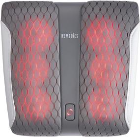 img 4 attached to 👣 HoMedics Gentle Touch Gel Shiatsu Foot Massager: Soothe Foot Pain with 6 Gel-Node Massage, Heat Therapy & Toe-Touch Controls for All Feet Sizes