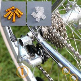 img 2 attached to 🚲 HZJD 48PCS Cable End Crimps and Caps Set: Bike Brake Cables & Shift Alloy, Bicycle Brake Cables End Caps with 6PCS O-Ring Rubber Donuts