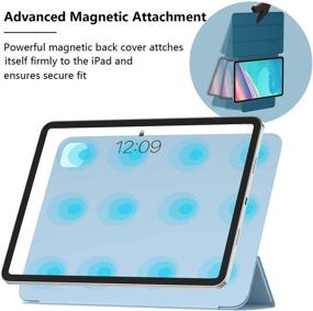 img 1 attached to 📱 ZryXal iPad Pro 12.9 Case 2021(5th Gen) - Magnetic Smart Cover with Auto Sleep/Wake - Sky Blue