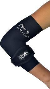 img 4 attached to 🎾 SIMIEN Compression Elbow Brace and Sleeve Combo (1-Count Each) - Pain Relief & Inflammation Reduction for Tennis Elbow, Golfer's Elbow, Tendonitis - Complete Support - 88% Copper Sleeve - E-Book