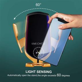 img 1 attached to Беспроводное зарядное устройство для автомобиля с креплением KMI CHOU R2