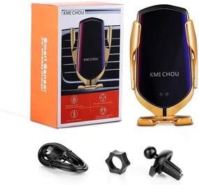 img 3 attached to Беспроводное зарядное устройство для автомобиля с креплением KMI CHOU R2