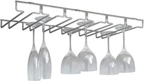 img 4 attached to 🍷 Large Chrome Stemware Holder - Organize It All 1876W