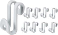 🧥 lixiongbao 20 pack clothes hanger connector hooks: space-saving solution for stack clothes with huggable style hangers - grey logo