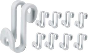 img 4 attached to 🧥 LiXiongBao 20 Pack Clothes Hanger Connector Hooks: Space-Saving Solution for Stack Clothes with Huggable Style Hangers - Grey