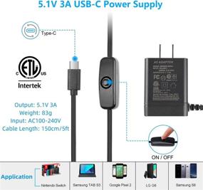 img 3 attached to 📦 Smraza Raspberry Pi 4 Case with Fan, Acrylic Case Including 4PCS Heatsinks + 5V 3A USB-C Power Supply - Compatible with Raspberry Pi 4 Model B 8GB/4GB/2GB/1GB (Clear, RPI Board Not Included)