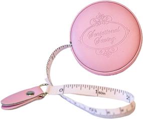 img 4 attached to Soft Pink Leatherette Retractable Tape Measure for Sewing and Body Measurements – 60 inches/1.5m. Perfect for Fabric, Cloth, Quilting, and More.