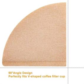 img 2 attached to Cone Coffee Filters Model 1 - 200 Count Unbleached Paper Filters for No.1 Size Pour Over Drippers and V60 - Natural and Compatible with 1-4 Cups