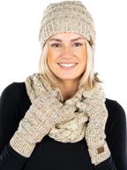 набор вязанных шапка-варежки-шарф с цветными конфетти: обязательные аксессуары для девочек логотип
