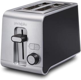 img 4 attached to 🍞 Black and Silver Proctor Silex 2 Slice Toaster with Sure-Toast Technology, Extra Wide Slots, Shade Selector, and Bagel Setting (22302)