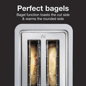 img 1 attached to 🍞 Black and Silver Proctor Silex 2 Slice Toaster with Sure-Toast Technology, Extra Wide Slots, Shade Selector, and Bagel Setting (22302)