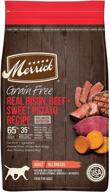 merrick grain-free bison, beef & sweet potato dry dog food logo