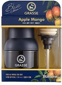 img 4 attached to 🥭 Bullsone Grasse Diffuser Blue Edition: Natural Car Air Fresheners with Luxurious Apple Mango Scent – Elevate Your Driving Experience!