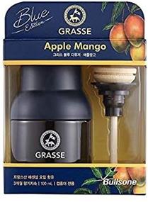 img 1 attached to 🥭 Bullsone Grasse Diffuser Blue Edition: Natural Car Air Fresheners with Luxurious Apple Mango Scent – Elevate Your Driving Experience!