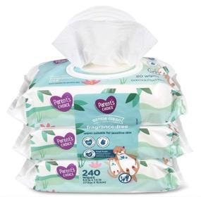img 1 attached to Производительный набор влажных салфеток без аромата Parent's Choice для малышей: мягкость стежки, 240 шт.