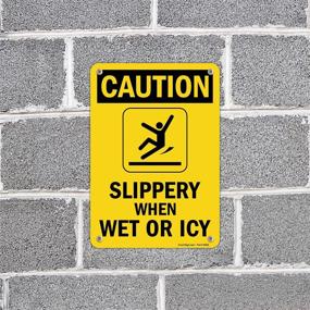 img 1 attached to 🚧 Enhanced SmartSign: Be Cautious of Slippery Aluminum Surface