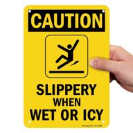 🚧 enhanced smartsign: be cautious of slippery aluminum surface logo