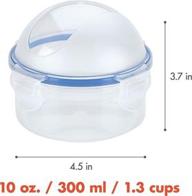 img 3 attached to LocknLock Easy Essentials Food Storage Lids/Airtight Containers: BPA-Free, Onion-10 oz, Clear - Organize and Preserve Food Freshness
