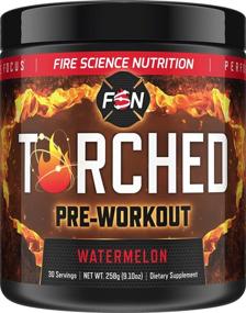 img 4 attached to Boost Performance Fire Science Nutrition Torched: Natural Pre Workout – Effective Preworkout Supplement Amplifies 🔥 Power, Concentration, Stamina, and Enhances Energy Levels + Nitric Oxide with No Jitters or Post-Effects - Watermelon