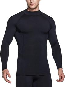 img 3 attached to TSLA Thermal Compression Turtleneck Running Outdoor Recreation