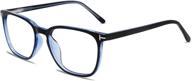 👓 vanlinker vl9553: small blue light blocking glasses for men/women - square computer glasses to combat eyestrain logo