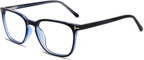 img 4 attached to 👓 VANLINKER VL9553: Small Blue Light Blocking Glasses for Men/Women - Square Computer Glasses to Combat Eyestrain