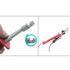 img 1 attached to Ximimark 2 Pcs Insulation Piercing Probes with Nickel Plated 🔌 Safety Test Clips for Car Circuit Detection in Black & Red