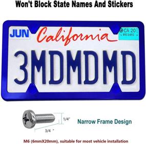 img 2 attached to License Frames Aluminum Stainless Accessories Exterior Accessories in License Plate Covers & Frames