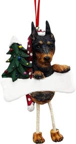 img 4 attached to Miniature Pinscher Ornament Personalized Christmas