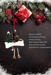 img 3 attached to Miniature Pinscher Ornament Personalized Christmas