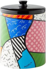 img 1 attached to Colorful and Charming Enesco Disney by Britto Mickey Mouse Cookie Jar Canister, Multicolor (9.5 Inch)