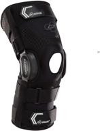 donjoy performance bionic fullstop knee brace - 4-point leverage hinged support for acl ligament protection, injury prevention, hyperextension prevention in football, soccer, lacrosse, and contact sports логотип