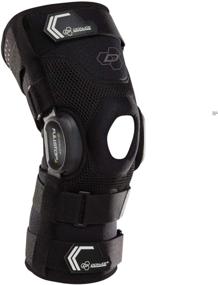 img 4 attached to DonJoy Performance Bionic Fullstop Knee Brace - 4-Point Leverage Hinged Support for ACL Ligament Protection, Injury Prevention, Hyperextension Prevention in Football, Soccer, Lacrosse, and Contact Sports