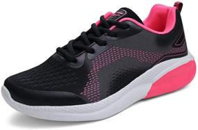 img 2 attached to JABASIC Women's Lightweight Athletic Tennis Running Shoes for Sport and Walking, Slip-on Sneakers