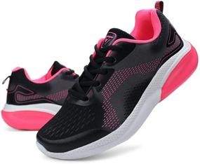 img 4 attached to JABASIC Women's Lightweight Athletic Tennis Running Shoes for Sport and Walking, Slip-on Sneakers