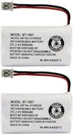 🔋 kastar 2-pack bbty0651101 bt1007 cordless phone battery for uniden bt-1007 bt-1015, cezai2998 dect1340 dect1363 dect1363bk dect1363-2 dect1480 series dect1560 dect1580 dect1588 ezai2997 ezi2996 logo