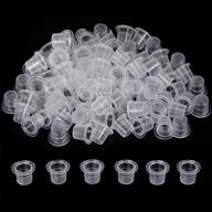 💧 200pcs small disposable tattoo ink caps – premium plastic pigment cups for tattooing, tattoo machine, and supplies (8mm) logo