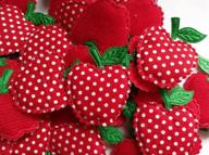 🍎 yycraft pack of 50 red 1.5" dots padded apple christmas decorations x mas appliques - festive holiday appliques for crafting and decorating logo