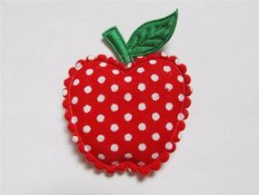 img 2 attached to 🍎 YYCRAFT Pack of 50 Red 1.5" Dots Padded Apple Christmas Decorations X Mas Appliques - Festive Holiday Appliques for Crafting and Decorating